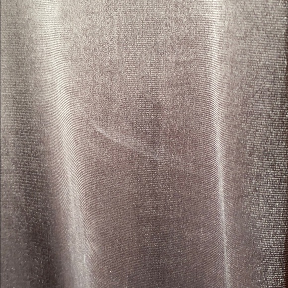 Zara Silver Metallic Velvet Dress - Picture 6 of 6